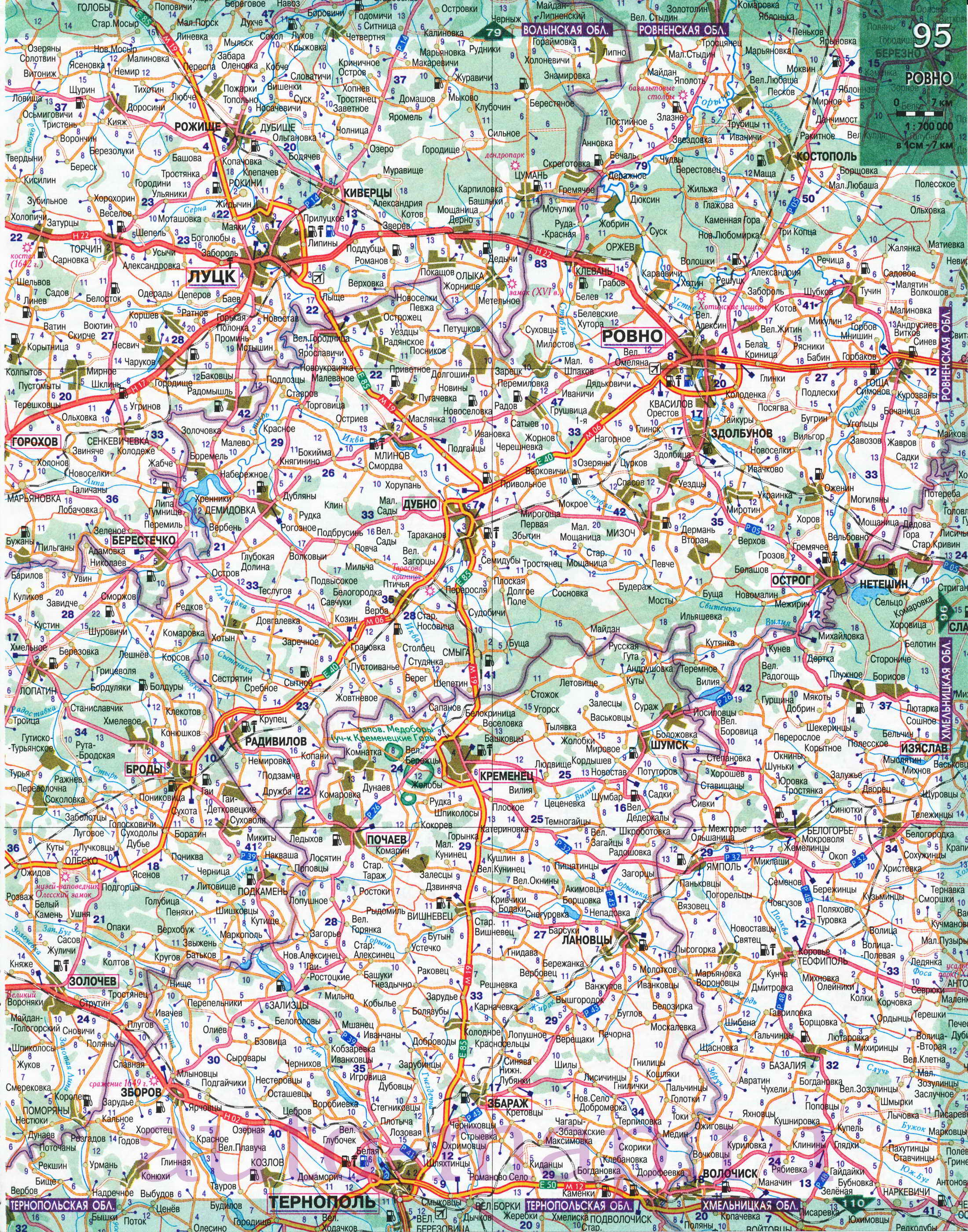 карта дорог с фотографиями